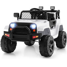 Load image into Gallery viewer, 12V Kids Ride On Truck with Remote Control and Headlights-White