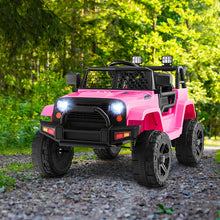 Load image into Gallery viewer, 12V Kids Ride On Truck with Remote Control and Headlights-Pink