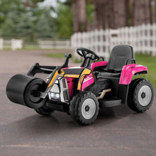 Load image into Gallery viewer, 12V Kids Ride on Road Roller with 2.4G Remote Control-Pink