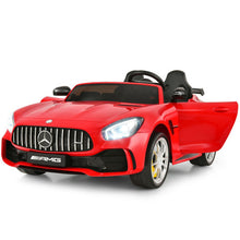 Load image into Gallery viewer, 12V Kids Ride On Car Mercedes Benz AMG GTR with Remote and LED Lights-Red