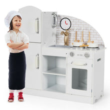 Load image into Gallery viewer, Kids Kitchen Playset Pretend Play Cooking Set with Vivid Faucet and Telephone