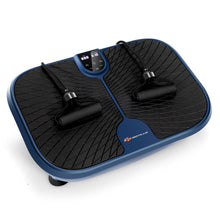 Load image into Gallery viewer, Mini Vibration Fitness Plate Machine with Remote Control and Loop Bands-Blue