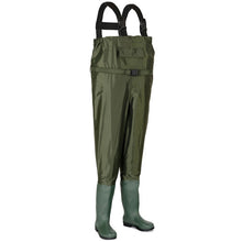 Load image into Gallery viewer, Waterproof Chest Waders Nylon PVC Cleated Bootfoot -S