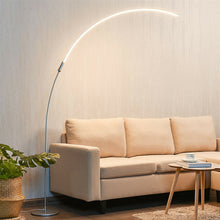 Load image into Gallery viewer, LED Arc Floor Lamp with 3 Brightness Levels-Silver