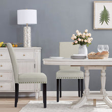 Load image into Gallery viewer, Set of 2 Fabric Upholstered Dining Chairs with Nailhead-Light Sage