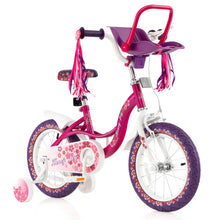 Load image into Gallery viewer, Kids Bike with Doll Seat and Removable Training Wheels-S