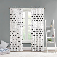 Load image into Gallery viewer, Intelligent Design Sophie 100% Polyester Pom Pom Embellished Window Panel ID40-1797 By Olliix