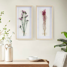 Load image into Gallery viewer, Avant Garden Floral Natural Shadowbox 2 Piece Set MP95B-0262 By Olliix