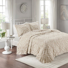 Load image into Gallery viewer, Madison Park Sabrina 100% Cotton Tufted Bedspread Set - Full/Queen - Taupe MP13-7124 By Olliix