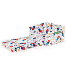 Load image into Gallery viewer, 2-in-1 Convertible Kids Sofa with Velvet Fabric-White