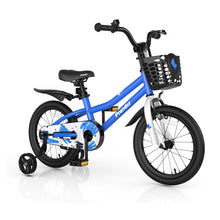 Load image into Gallery viewer, 16 Inch Kid's Bike with Removable Training Wheels-Blue