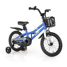 Load image into Gallery viewer, 16 Inch Kid's Bike with Removable Training Wheels-Navy
