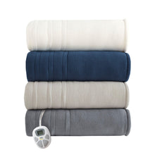 Load image into Gallery viewer, Fleece To Sherpa Heated Blanket - Queen ST54-0100 By Olliix