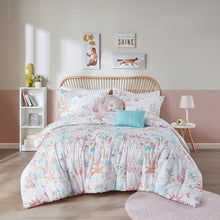 Load image into Gallery viewer, Iris Woodland Animals Cotton Reversible Comforter Set - Full/Queen UHK10-0157 By Olliix