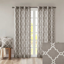 Load image into Gallery viewer, Madison Park Fretwork Print Window Curtain -63" Panel MP40-1280 By Olliix