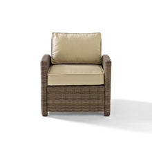 Load image into Gallery viewer, Bradenton Outdoor Wicker Armchair Sand/Weathered Brown