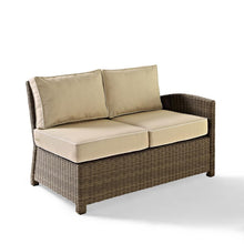 Load image into Gallery viewer, Bradenton Outdoor Wicker Sectional Right Side Loveseat Sand/Weathered Brown