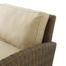 Load image into Gallery viewer, Bradenton Outdoor Wicker Sectional Right Side Loveseat Sand/Weathered Brown
