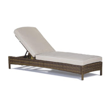 Load image into Gallery viewer, Bradenton Outdoor Wicker Chaise Lounge Sand/Weathered Brown