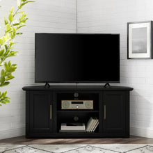 Load image into Gallery viewer, Camden 48" Corner Tv Stand Black