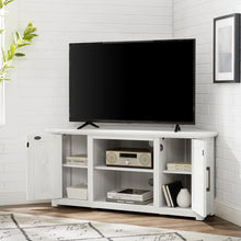 Load image into Gallery viewer, Camden 48" Corner Tv Stand Whitewash