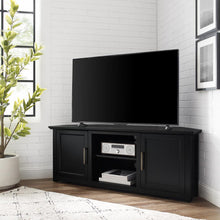 Load image into Gallery viewer, Camden 58" Corner Tv Stand Black