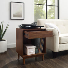 Load image into Gallery viewer, Liam Record Storage End Table Walnut