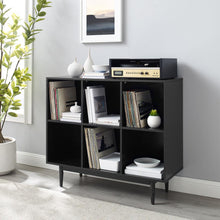 Load image into Gallery viewer, Liam 6 Cube Bookcase Black