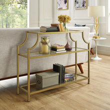 Load image into Gallery viewer, Aimee Console Table Soft Gold