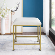 Load image into Gallery viewer, Aimee Vanity Stool Soft Gold