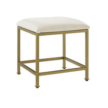 Load image into Gallery viewer, Aimee Vanity Stool Soft Gold