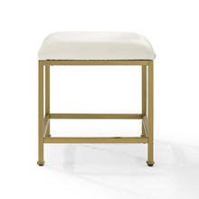 Load image into Gallery viewer, Aimee Vanity Stool Soft Gold