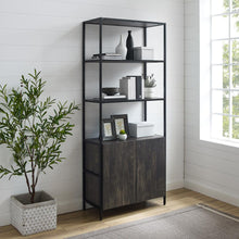 Load image into Gallery viewer, Jacobsen Large Etagere Brown Ash/Matte Black