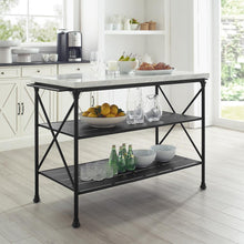 Load image into Gallery viewer, Madeleine Kitchen Island Matte Black