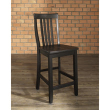 Load image into Gallery viewer, School House 2Pc Counter Stool Set Black - 2 Stools