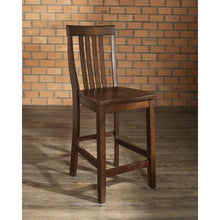 Load image into Gallery viewer, School House 2Pc Counter Stool Set Mahogany - 2 Stools