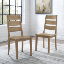 Load image into Gallery viewer, Joanna 2Pc Ladder Back Chair Set Rustic Brown - 2 Ladder Back Chairs