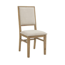 Load image into Gallery viewer, Joanna 2Pc Upholstered Back Chair Set Rustic Brown /Creme - 2 Upholstered Chairs