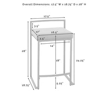 Load image into Gallery viewer, Harlowe 2Pc Counter Stool Set Black/Matte Black - 2 Stools
