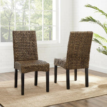 Load image into Gallery viewer, Edgewater 2Pc Dining Chair Set Seagrass/Darkbrown - 2 Chairs