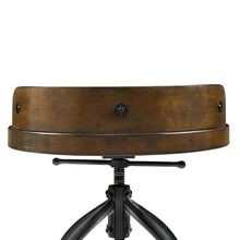 Load image into Gallery viewer, Edison Adjustable Height Swivel Stool Natural