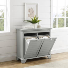 Load image into Gallery viewer, Lydia Linen Hamper Gray