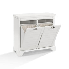 Load image into Gallery viewer, Lydia Linen Hamper White