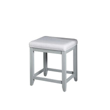 Load image into Gallery viewer, Vista Vanity Stool Gray/Creme