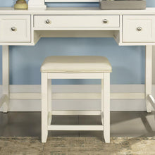 Load image into Gallery viewer, Vista Vanity Stool White/White