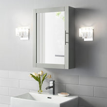 Load image into Gallery viewer, Savannah Mirrored Wall Cabinet Gray