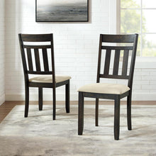 Load image into Gallery viewer, Hayden 2Pc Slat Back Dining Chair Set Slate - 2 Slat Back Chairs