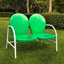 Load image into Gallery viewer, Griffith Outdoor Metal Loveseat Kelly Green Gloss