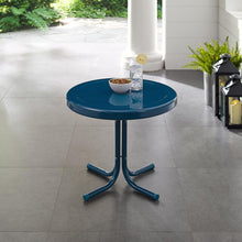 Load image into Gallery viewer, Griffith Outdoor Metal Side Table Navy Gloss