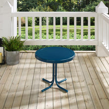 Load image into Gallery viewer, Griffith Outdoor Metal Side Table Navy Gloss